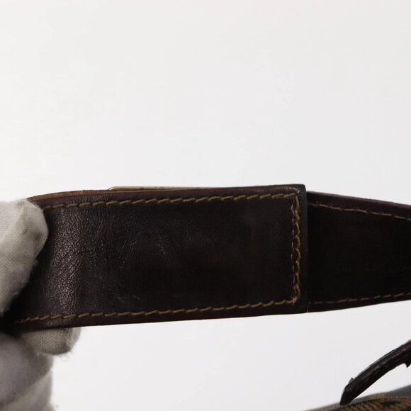 FENDI Zucca Canvas Vanity Bag Black Brown Auth 147545 - Picture 9 of 16